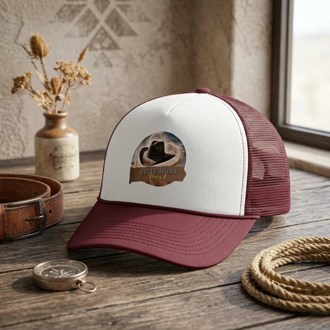 Dusty Trail Adventure - Cowboy  Trucker Hat (Creator Uploaded)