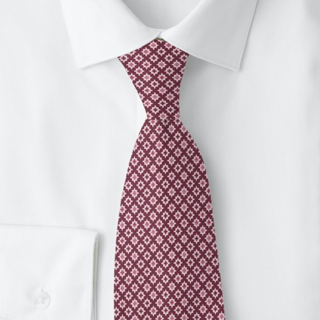 Dusty Wine Tiny Starburst Tie (Creator Uploaded)