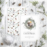 Dusty Winter Wreath Merry Christmas Script Photo H Holiday Card<br><div class="desc">What better way to spread holiday cheer than with our Dusty Winter Watercolor Wreath Merry Christmas Photo Holiday Card? This beautiful card features a modern, greenery wreath adorned with eucalyptus and winter botanical greenery elements, surrounding your photo. The word "Merry" is elegantly written in a script font, making this the...</div>