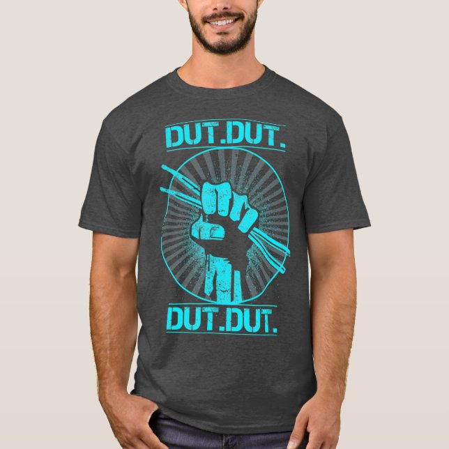 Dut Marching Band Drum line Musician Novelty T-Shirt (Front)