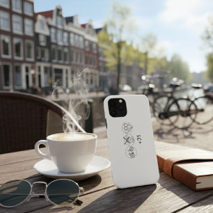 Dutch +31 Icons: Bicycle Windmill Tulips iPhone 12 Mini Case