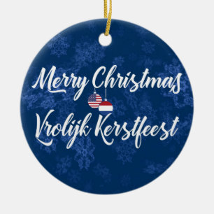 Dutch American Bilingual Holiday Decoration