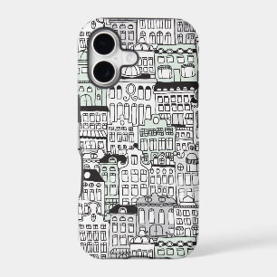 Dutch amsterdam illustration home pattern