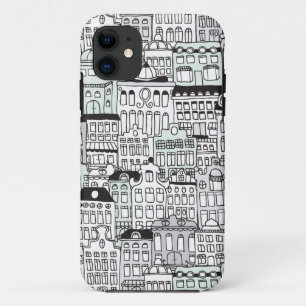 Dutch amsterdam illustration home pattern iPhone 11 case
