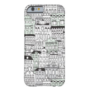 Dutch amsterdam illustration home pattern barely there iPhone 6 case