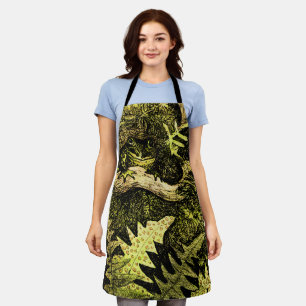 Dutch Art Nouveau Frog in Tree Apron