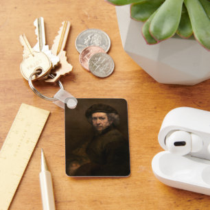 Dutch Artist Rembrandt Self Portrait Golden Age Key Ring
