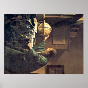 Dutch Artist Vermeer Painting the astronomer Poster