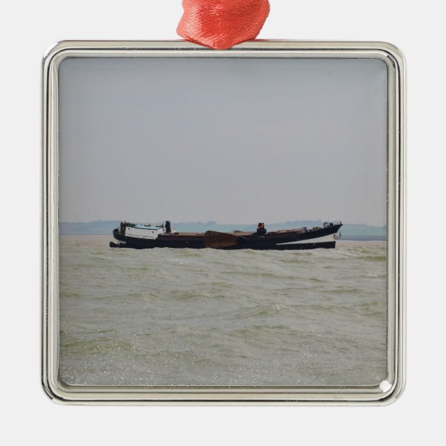 Dutch Barge Metal Tree Decoration (Front)