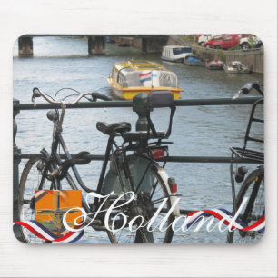 Dutch Bike & Boat Holland Text Mousepad