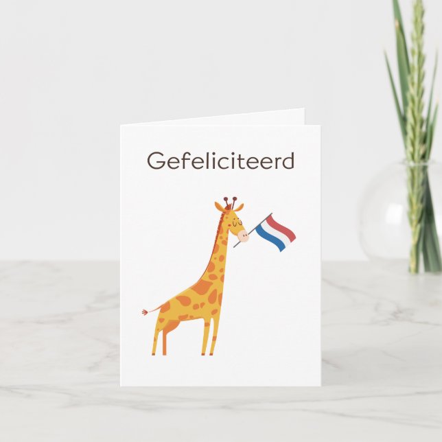 Dutch Birthday Card – Gefeliciteerd (Front)