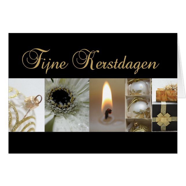 dutch black gold christmas-mas collage card (Front Horizontal)