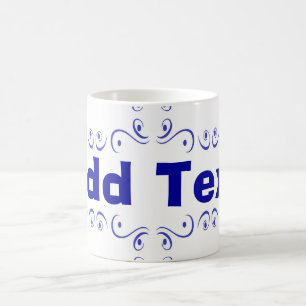 Dutch Blue Add Text Ceramic Mug
