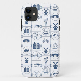 Dutch Blue tiles iPhone 11 Case