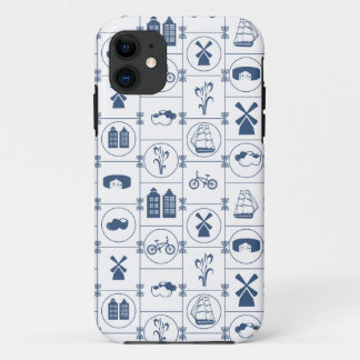 Dutch Blue tiles iPhone 11 Case