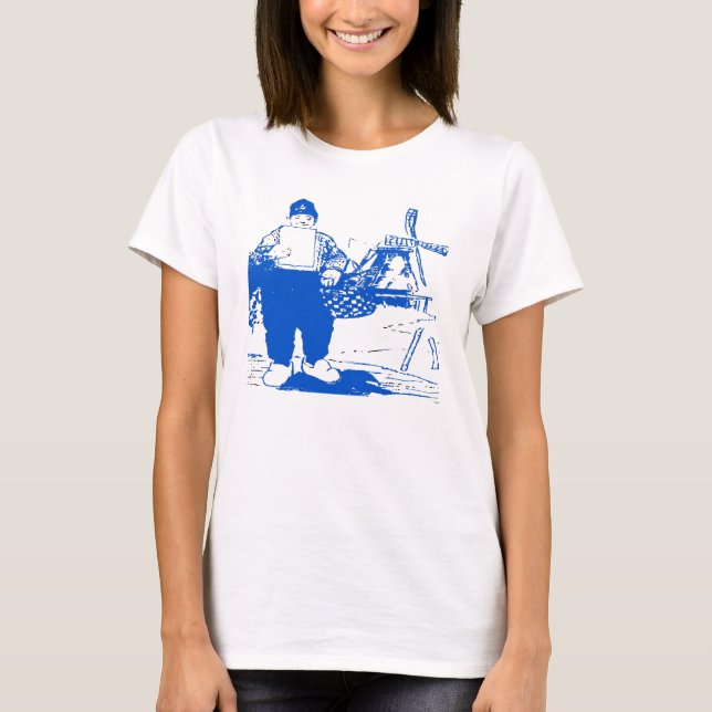 Dutch Boy By Windmill T-Shirt (Front)