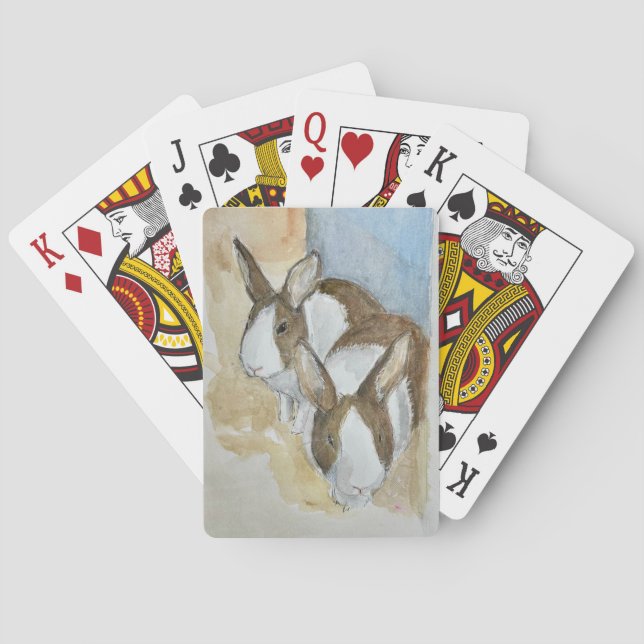 Dutch Bunnies Playing Cards (Back)