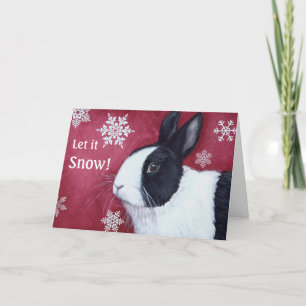 Dutch Bunny Christmas Card