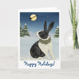 Dutch Bunny Rabbit - Hoppy Holidays! Card