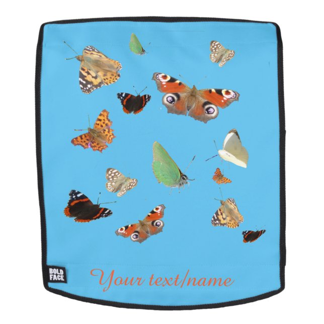 Dutch Butterflies Customisable Backback Face Backpack (Removable Face)