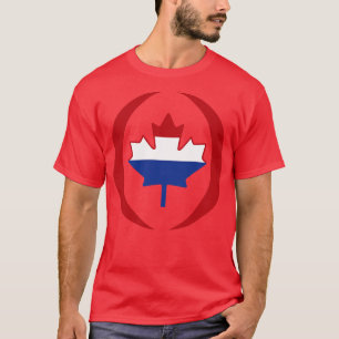 Dutch Canadian Multinational Patriot Flag Series T-Shirt