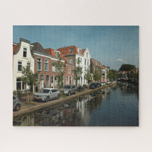 Dutch Canal Houses in Delft Netherlands Jigsaw Puzzle