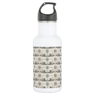Dutch Ceramic Tiles 4 532 Ml Water Bottle