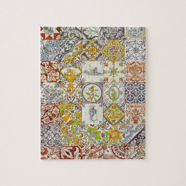 Dutch Ceramic Tiles Puzzle (Vertical)