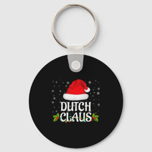 Dutch Claus Christmas Lights Santa Pajama Family M Key Ring