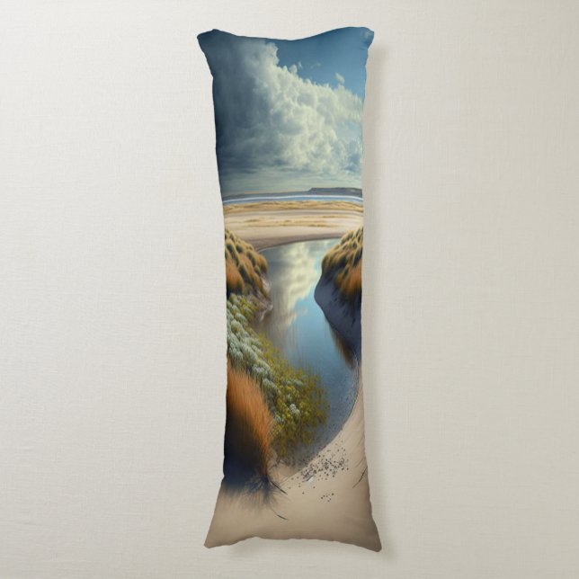 Dutch Coastal Dunes Body Cushion (Front Vertical)