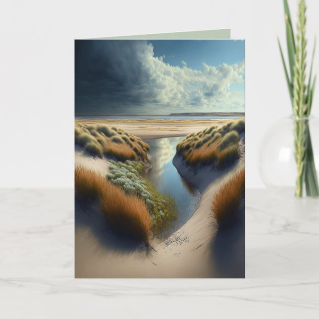 Dutch Coastal Dunes Invitation (Front)