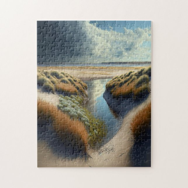 Dutch Coastal Dunes Jigsaw Puzzle (Vertical)