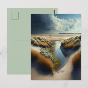 Dutch Coastal Dunes Postcard