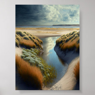 Dutch Coastal Dunes Poster
