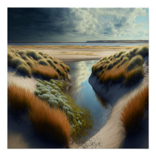 Dutch Coastal Dunes Poster