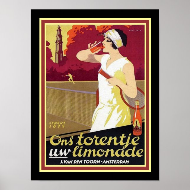 Dutch Deco Lemonade Ad Poster 12 x 16 (Front)