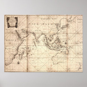 "Dutch East India Company" (VOC) Trade Zone Poster