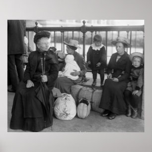 Dutch Family at Ellis Island, early 1900s Poster