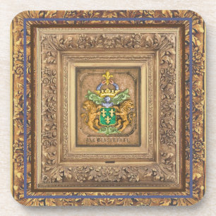 Dutch Family Van Westervelt Coat of Arms Coaster