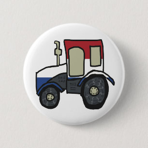 Dutch Farm Tractor Protests 6 Cm Round Badge
