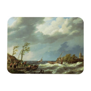 Dutch Fishing Vessel Caught on a Lee Shore with Vi Magnet