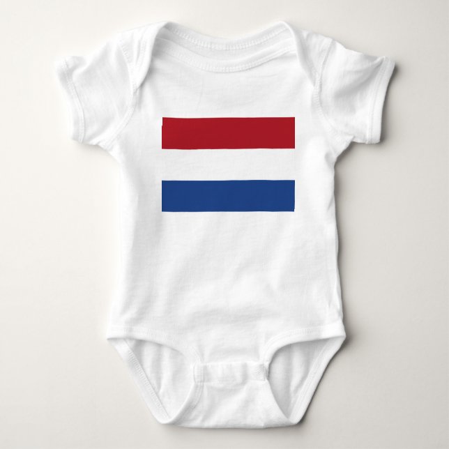 Dutch Flag Baby Bodysuit (Front)