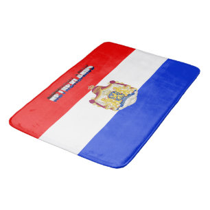 Dutch flag bath mat