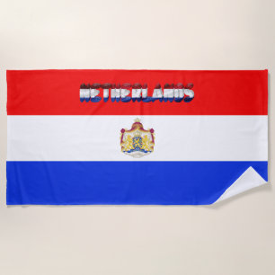 Dutch flag beach towel