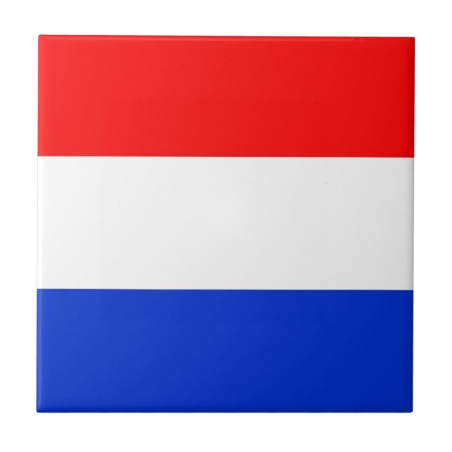 Dutch Flag Ceramic Tile (Front)