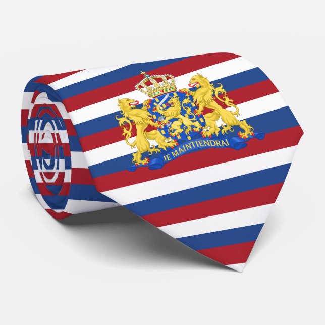 Dutch Flag & Coat of Arms, Flag of Netherlands Tie (Rolled)