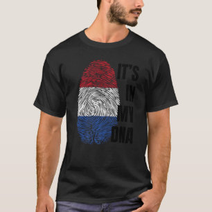 Dutch Flag Dna Fingerprint Holland Oranje T-Shirt