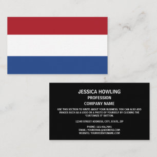 Dutch Flag, Flag of Netherlands Business Card