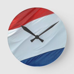 Dutch flag round clock