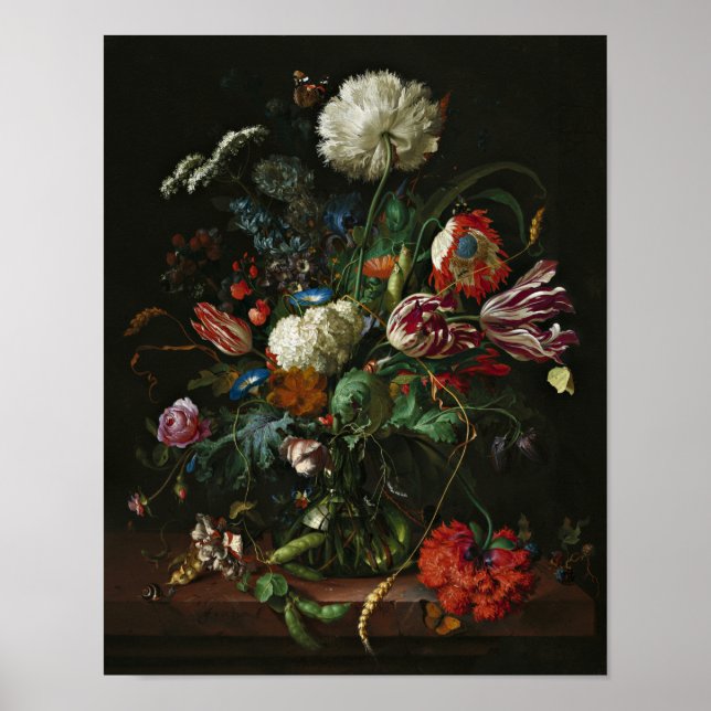 Dutch Flower Painting Still Life Fine Art Poster   (Front)